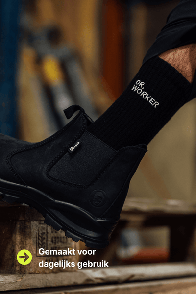 Chaussettes de travail Premium – Blanc (lot de 3)