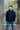 Double Layer Zip Hoodie | Blauw
