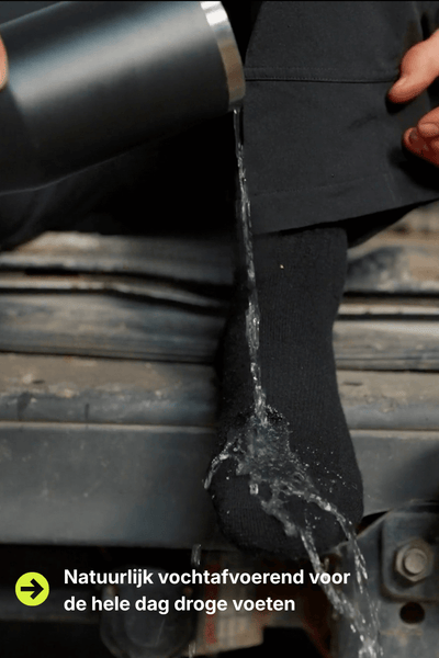 Chaussettes de travail Premium – Blanc (lot de 3)